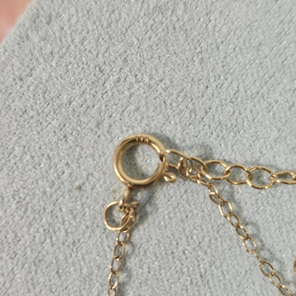 14K Gold Diamond Necklace - Picture 6 of 8